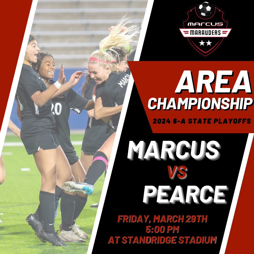 ROUND 2 ON FRIDAY! Marcus takes on JJ Pearce in the Area round of playoffs at 5pm in Carrollton at Standridge Stadium on 3/29. Let’s get it done, MMFCG!