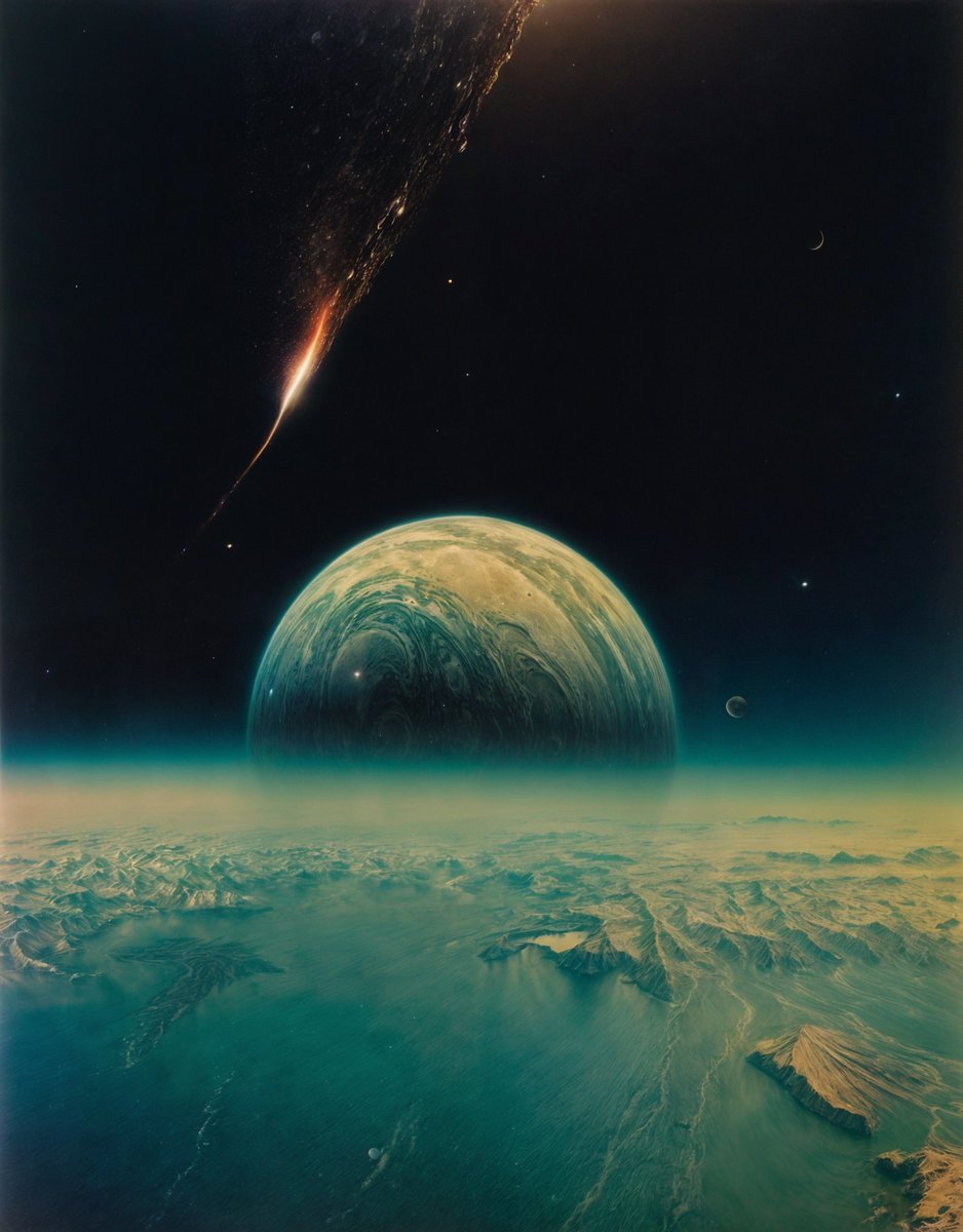 visualdenial's tweet photo. AI test 001 - with Stable Diffusion XL

Cosmic Vistas

https://t.co/lLTzFtYmoF
https://t.co/kXYdaKXQ3H https://t.co/nEj3kxndfr