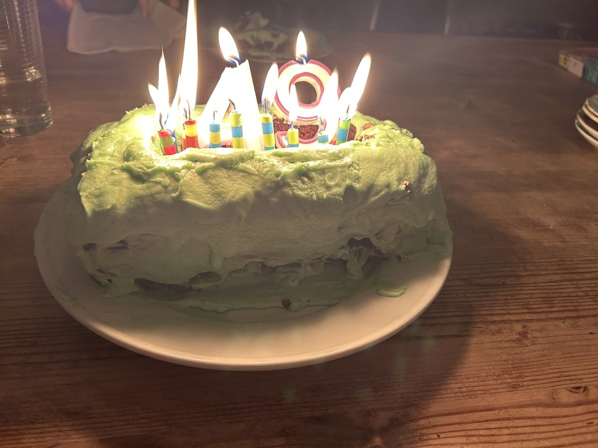 My bday is the day after my husband’s death, so we now embrace its crappiness with DUMPSTER FIRE BIRTHDAY CAKE. Behold, this year’s magnificent rendition! Additional trolling in that I’m not actually turning 49 this year, lol.