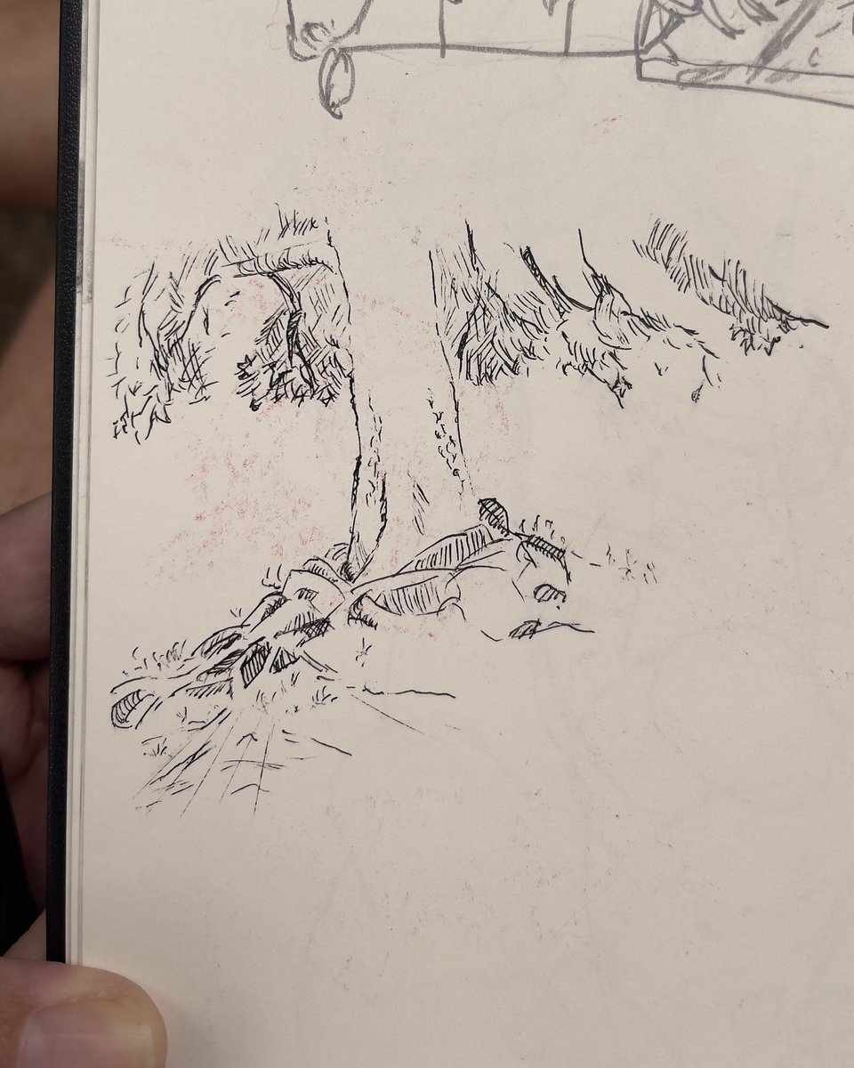 dearMischief's tweet photo. A 10min pen sketch while waiting for an order. This kind thing is coming easier to me. https://t.co/R7jZj0HXe6