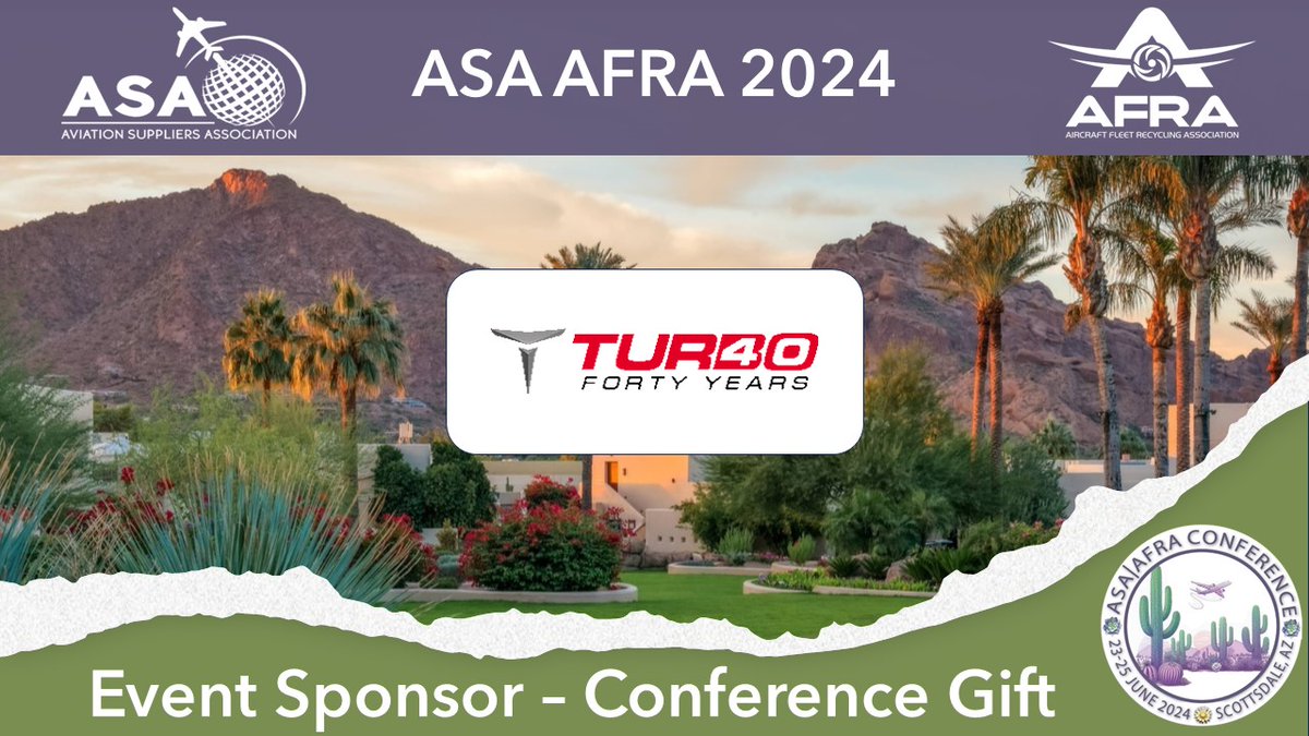 AFRARecycles's tweet image. Huge thanks to @Turbo Resources International for your Event Sponsorship at #ASAAFRA2024. We can't wait to see what the #GiveAwayGift will be!!

#ASAMember #ASA-100 #APUsEnginesAirframes #AssetSolutions #AviationExpertise