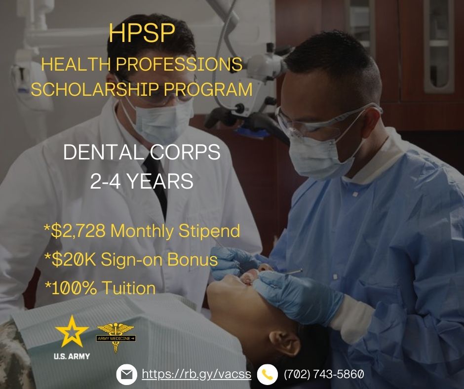 🦷 Interested in a dental career with a difference? Explore the Army Dental HPSP! Serve your country while pursuing your passion. Learn more today! #ArmyDentistry #armydentalcorps #HPSP #ServeWithPride 🇺🇸🦷