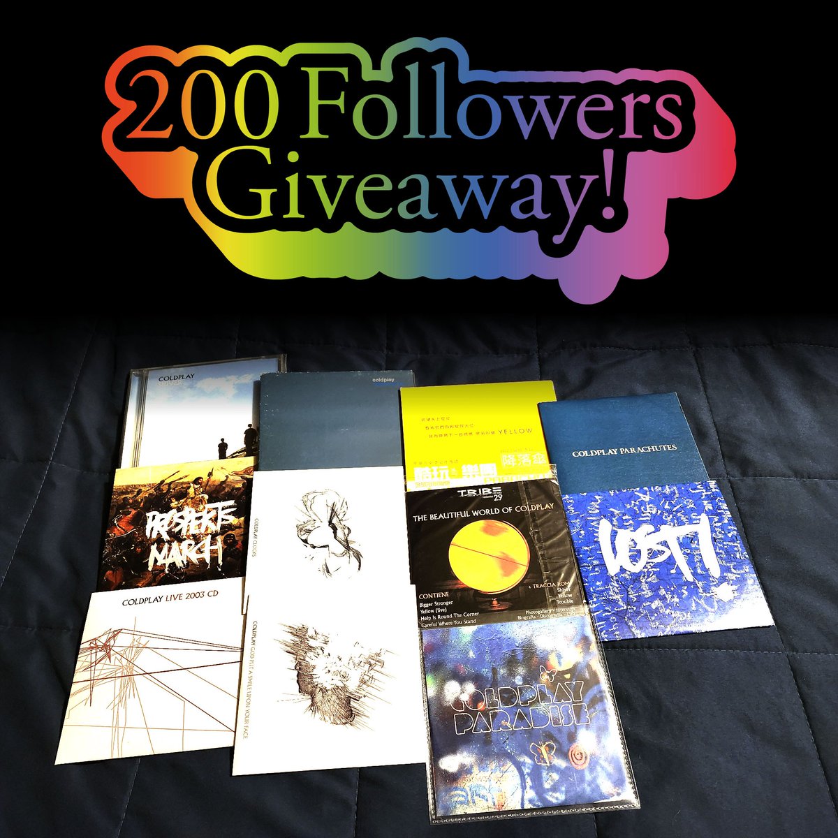 IT'S HAPPENING! Thank you all so much for 200 followers! Who is up for a little giveaway? All you need to do is be following me and repost this post! You will be entered to win ALL of the CDs pictured here! Also, new followers are eligible! Winner will be chosen Friday April 12th