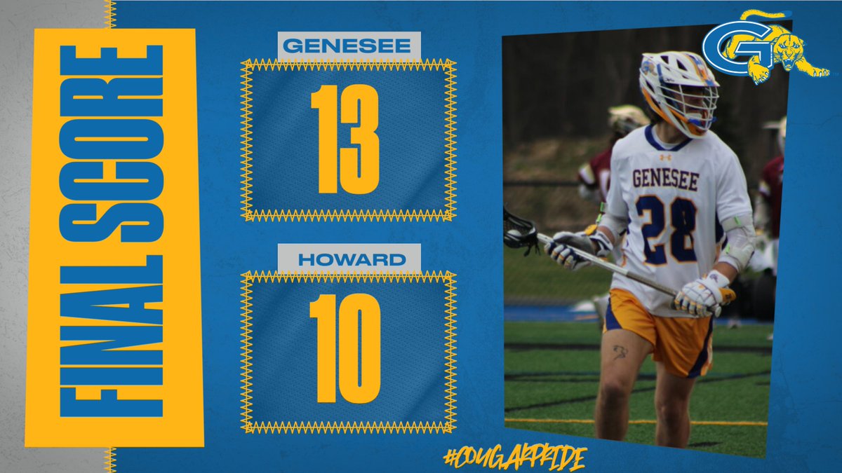 Men's Lacrosse takes down Howard 13-10!! #CougarPride