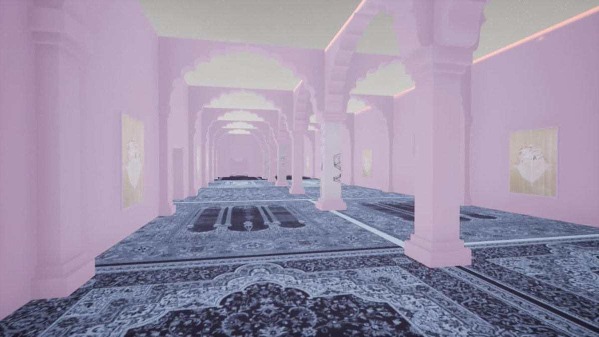 Pink palace vaishaliprazmari.com #vaishaliprazmari #painting #art #1001nights #arabiannights #online #contemporaryart #traditionalart #miniaturepainting #memorypalace #1001nightsmemorypalace #mothership #sladeschool #phd #virtual #vr