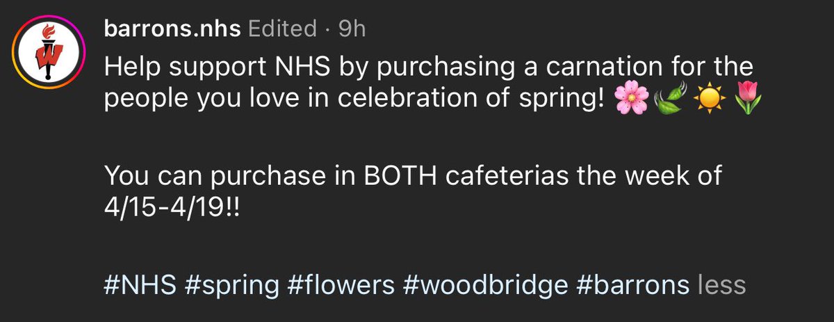 Woodbridge HS NHS tweet media