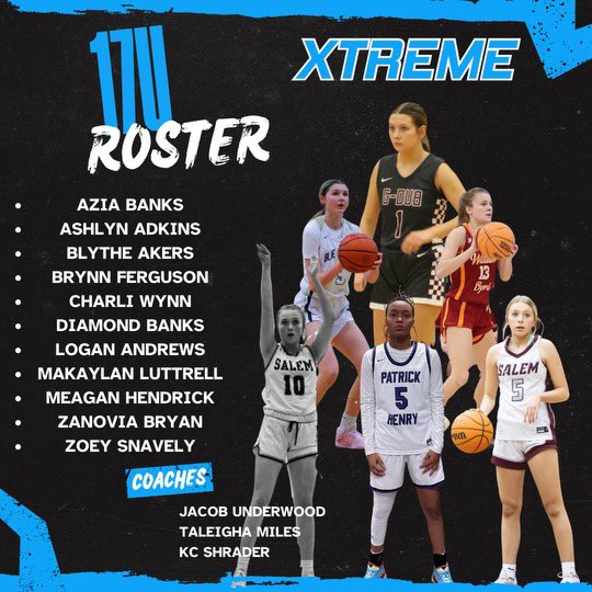 <a href="/CoachUnderwood3/">Jacob Underwood</a> <a href="/LadyXtremeElite/">Lady Xtreme Elite AAU</a>