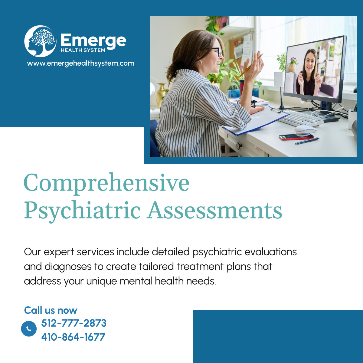 EmergeSystem's tweet photo. Begin your journey to mental wellness with our comprehensive psychiatric evaluations. Our expert team is dedicated to understanding your needs and crafting personalized treatment plans. Experience compassionate care tailored to you.

#SanAntonioTexas #ComprehensivePsychiatric https://t.co/VnwmWRRHoA