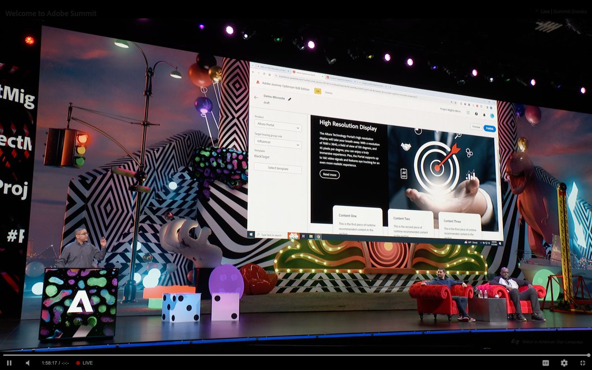 Personalized websites are a snap 🫰 with   #ProjectMightyMicro! This #AdobeSummit Sneak can create content, copy, and complete unique microsites in minutes with generative AI to help you connect authentically with every customer.