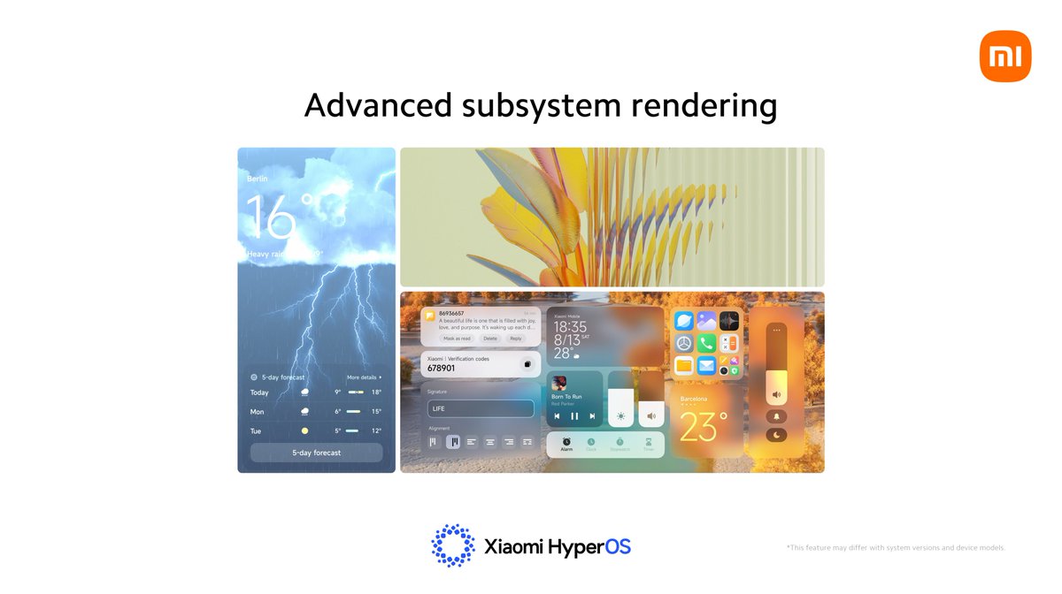 #XiaomiHyperOS employed advanced subsystem rendering to provide a more realistic touch to many material design elements. Do you like this update?😉 #xiaomi #uidesign