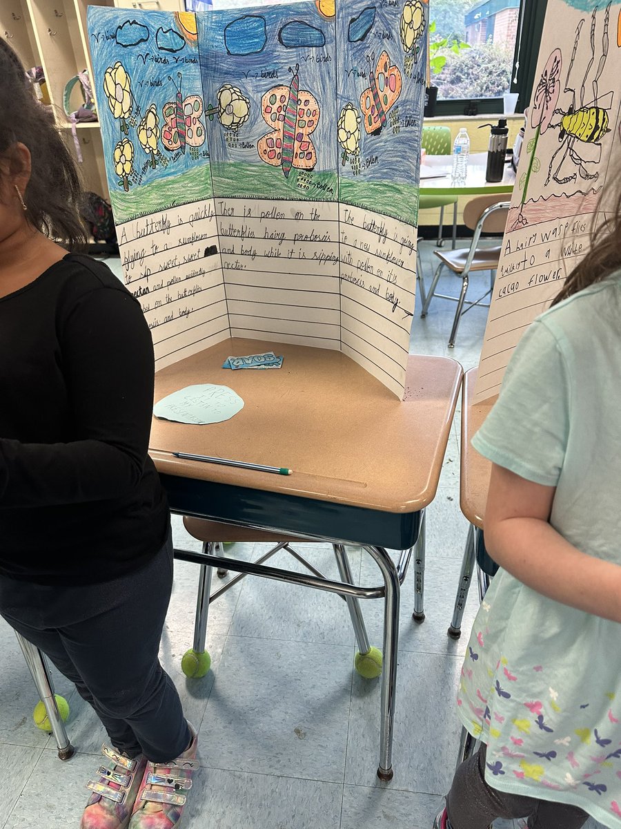 My students had the wonderful opportunity to go visit with 2nd grade and listen to their pollinator projects. The room was buzzing 🐝 and we learned so much! Then the fun continued as students become geologist and hunted for edible rock 🪨 🍪🥼Now we are ready for track out!!🎉