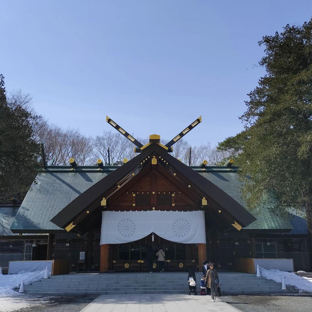 何度も札幌来てるのに一度も来れてなかった。はじめてのご挨拶できました。 #北海道神宮