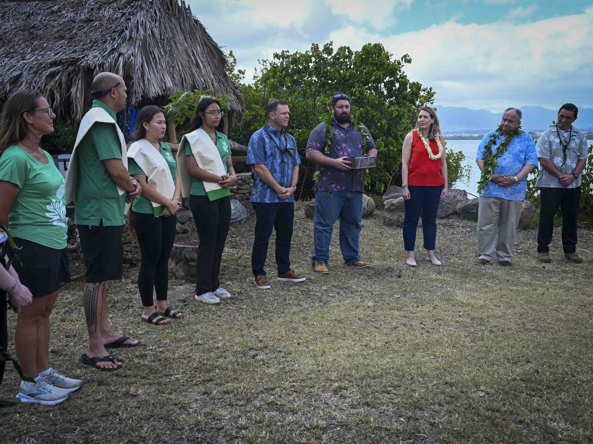 I’m grateful to have had the chance to visit Loko ia Pāaiau fishpond today and learn from the Native Hawaiian kupuna of this community. It was an honor to see the progress of this fishpond’s historic preservation and restoration.