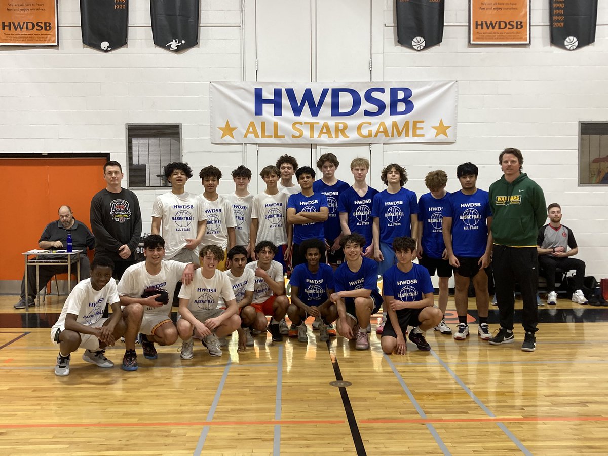 HWDSB Jr All Star teams - entertaining game - Jr East came out on top!