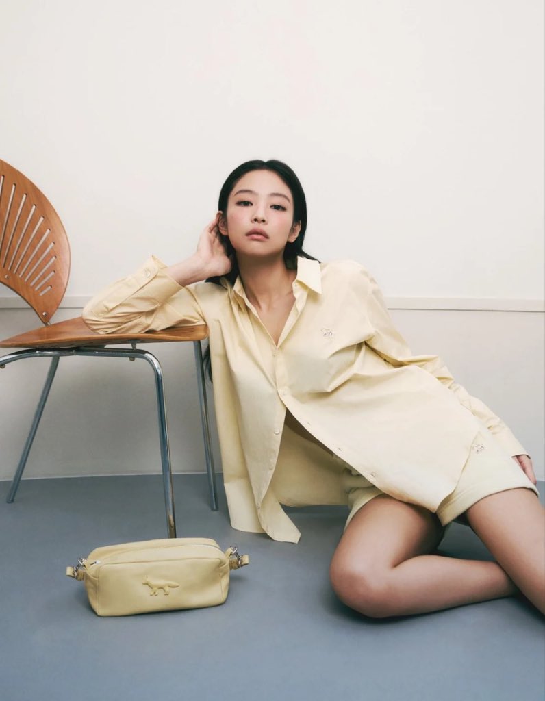 jennie for maison kitsuné fw 2024 campaign