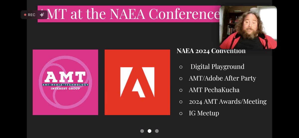 timneedles's tweet image. Great @aetnaea webinar with the great @TanyaAvrith from @AdobeForEdu today preparing for #NAEA24 &amp;amp; sharing the @AdobeExpress remixable template for the @NAEA conference! See you at #NAEA! #AdobeEDUcreative