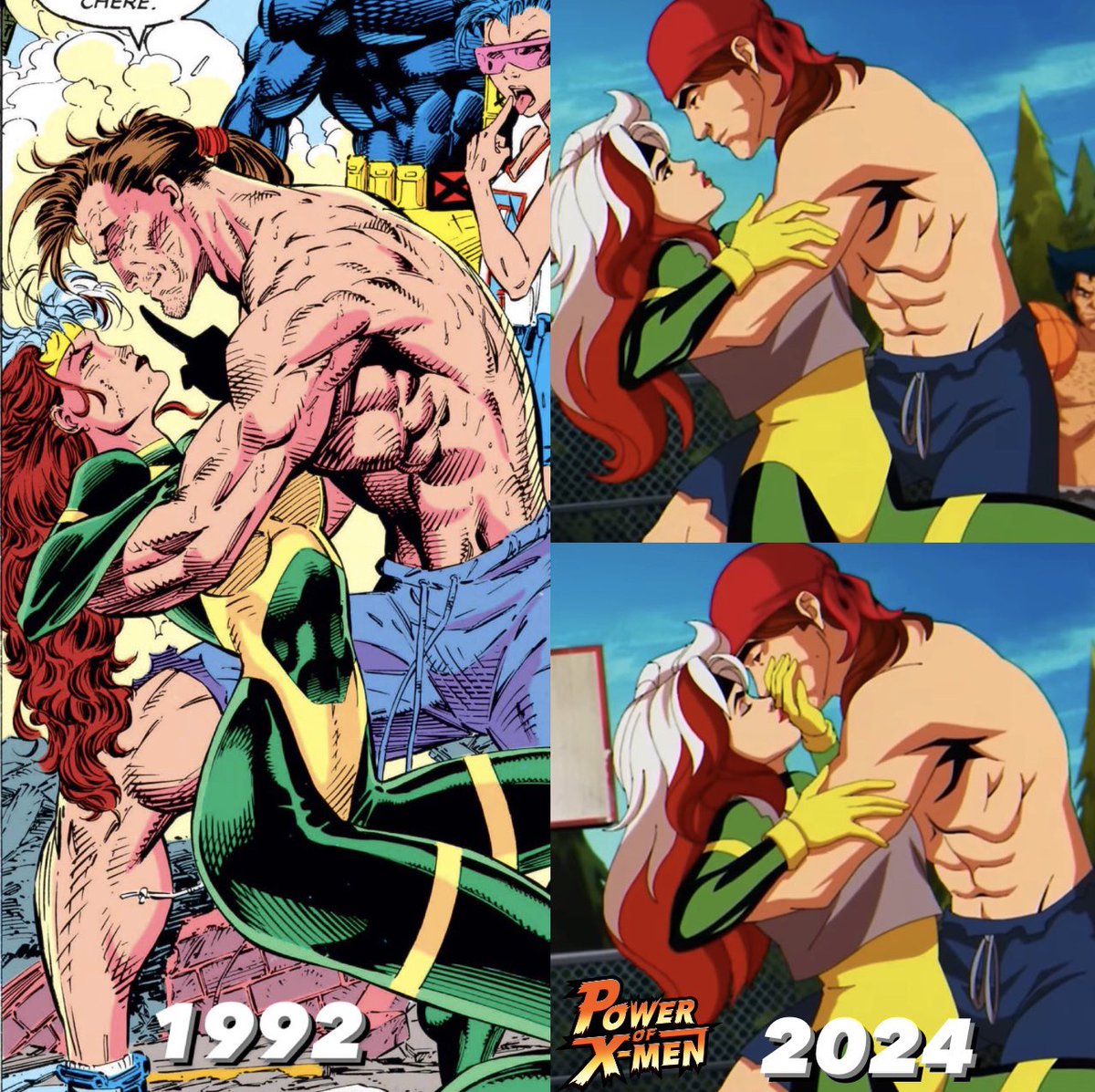 🚨OPENING CREDITS EASTER EGGS🚨 SO MANY EASTER EGGS THIS WEEK! But a non-spoilery one comes from the opening credits, where we get a scene of Rogue and Gambit ripped out of X-Men issue 4, art by Jim Lee! #XMen97 #xmen #xspoilers #Marvel #MCU #disney