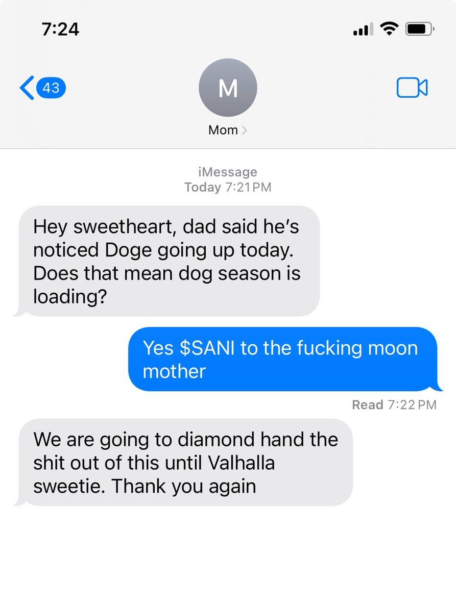 iwasfdup's tweet photo. $SANI to the fucking moon, Mom. https://t.co/mWdrMgUyZk