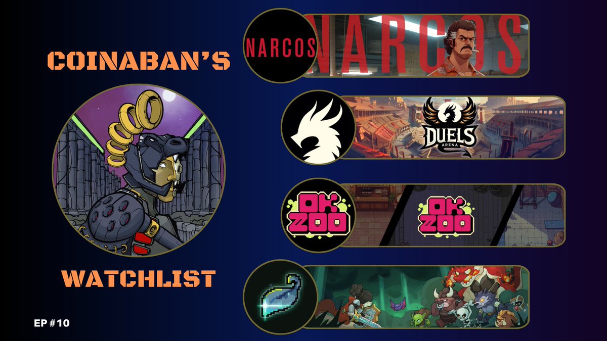 Coinaban's tweet photo. Coinaban's Watchlist Ep #10

Today I will check out another 4 exciting projects that made my watchlist.

The 10th episode will feature
- an IP powerhouse going web3
- an MMORPG 1vs1 battler
- an OK zoo embarking on an OK tour
- a game with Stardew Valley vibes

NFA, DYOR!

🧵👇 https://t.co/wnNHuraUY8