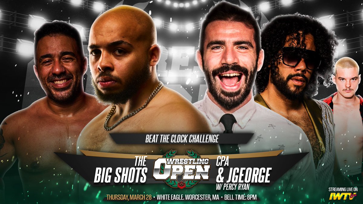 TOMORROW NIGHT: @WrestlingOpen at White Eagle in Worcester presented by @MissionCan @_Island_Auto_ @jerseymikes @DnAsEvolution and sponsored by @Pentozali9 @PatsFanBE @BigEvMortgages! Card: beyondwrestlingonline.com/wrestlingopen Seats: shopiwtv.com/collections/ti… Stream LIVE on @indiewrestling!