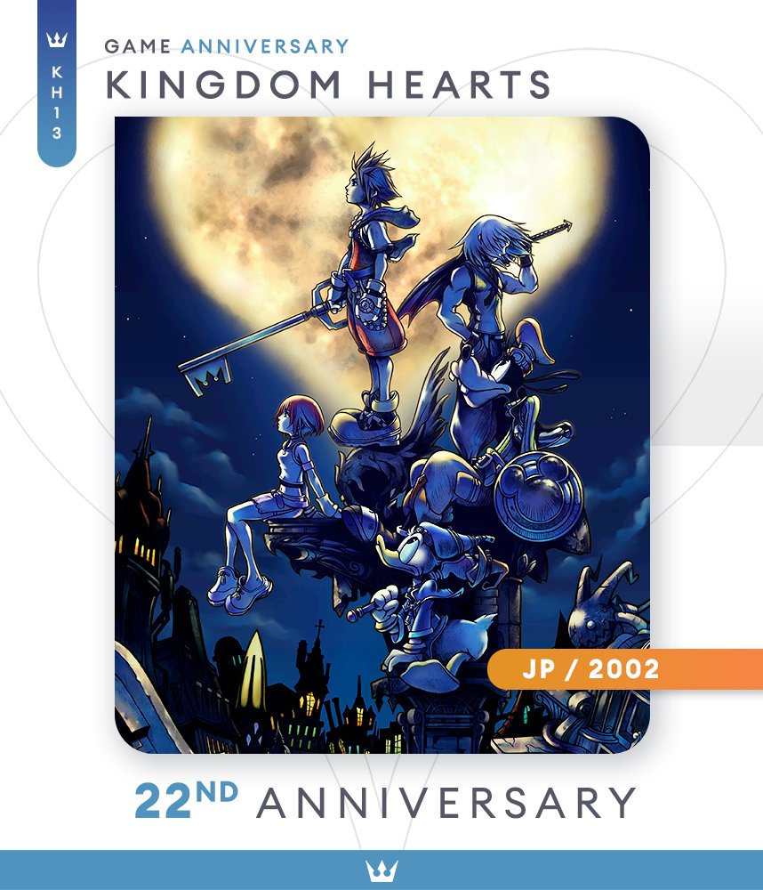 #KHAnniversary Happy 22nd Anniversary to the Japanese release of the game that started it all, Kingdom Hearts! Without this, we wouldn't be here, so thank you to all those who've worked on it! kh13.com kh13.com/discord