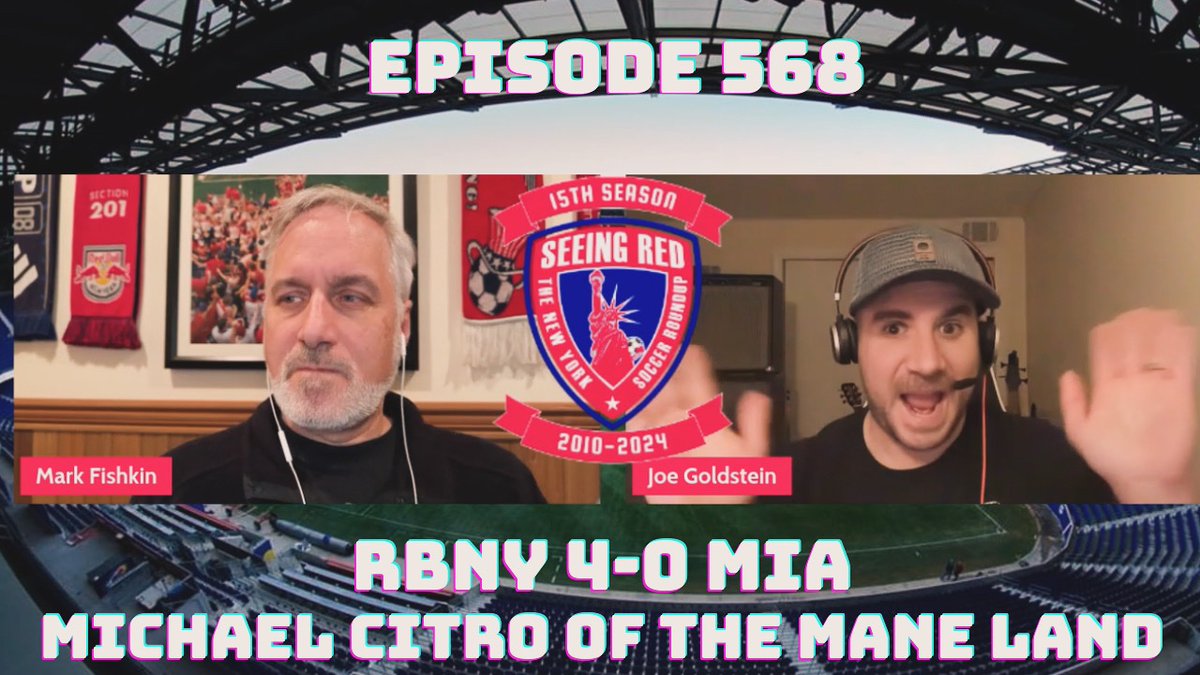 Our latest is LIVE with Michael Citro of @TheManeLand! Up on YouTube and all audio platforms #RBNY #OCSC