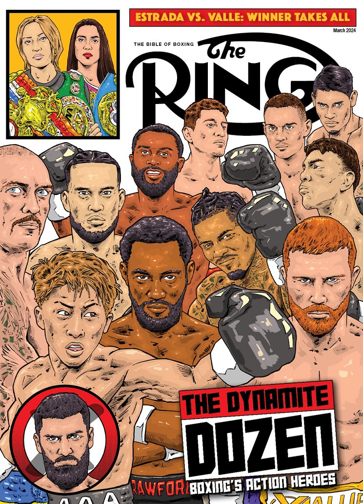 Shoutout to @kronkaaart for creating this variant cover of the March 2024 issue to spotlight Friday's anticipated undisputed strawweight championship between @SeniesaEstrada and @YokaValle. Read @tgerbasi's #EstradaValle preview from this issue here: ringtv.com/article/estrad…