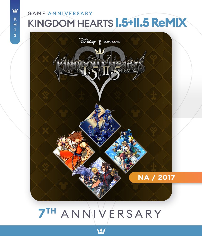 #KHAnniversary Happy 7th Anniversary to the North American release of Kingdom Hearts 1.5+2.5! kh13.com kh13.com/discord