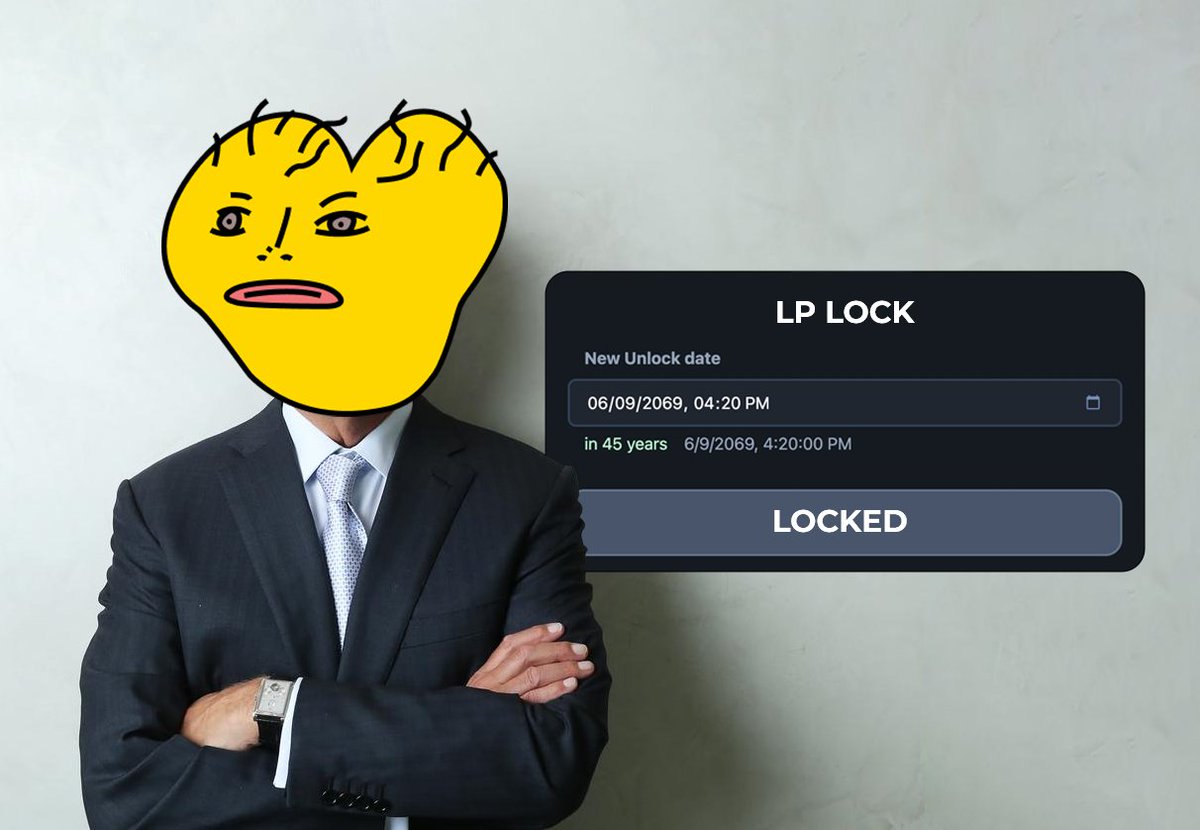 $SACK
LP Relocked until 6/9/2069 (4:20PM)

Check:
basescan.org/tx/0xa1c8451d0…