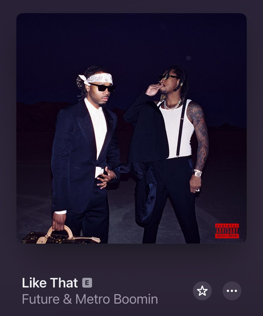 'LIKE THAT' is now challenging to become the most streamed rap song EVER in a single week on Spotify (50m)🔥🤯 Future, Metro Boomin & Kendrick Lamar might've just dropped one of the biggest rap songs of all time.