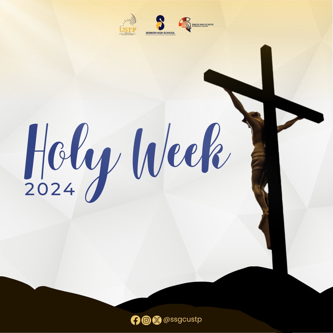 ssgcustp's tweet photo. Let us pause and find the strength in the footsteps of Christ. May this week of salvation and sacrifice be solemn and inspire us to forgive and be compassionate.
๐๐๐๐๐๐ก ๐ฆ๐๐ข๐ ๐ ๐๐ข๐๐ . ๐
๐๐๐๐๐ ๐๐๐ ๐
๐๐๐๐๐๐ก. ๐คฒ๐ป๐๏ธ
#ssgcustp
#HolyWeek2024 https://t.co/LJBepNoIsF