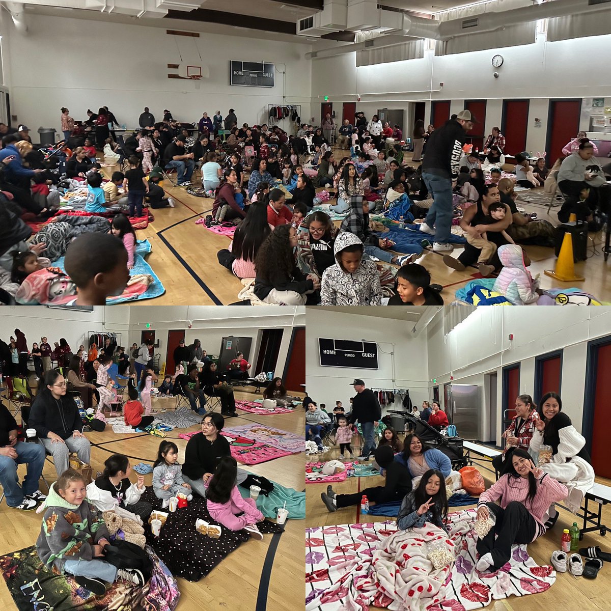 Family Movie Night is always a hit @Dover_Bulldogs #loveourfamilies