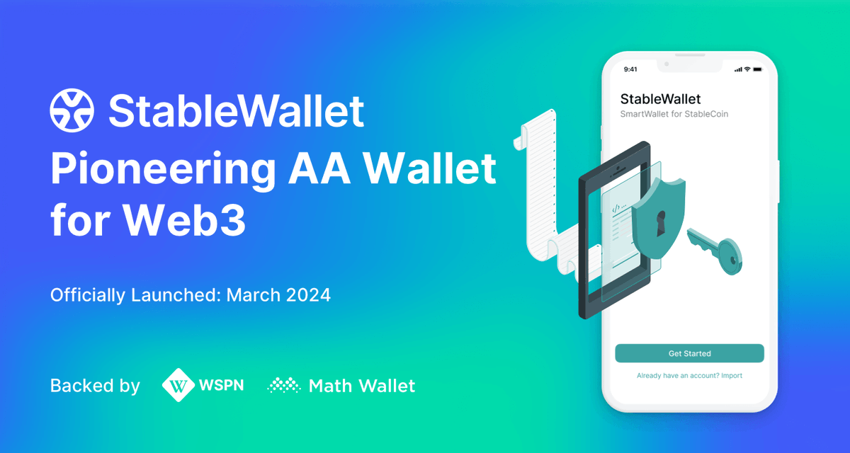 WSPNpayment's tweet photo. ๐ Exciting Announcement! ๐We're proud to announce that #WSPN, a global leader in digital payments, has teamed up with top Web3 wallet provider @MathWallet to unveil @StableWallet_ai , a game-changing account abstraction (AA) wallet. ๐น
๐#StableWallet provides enhanced security, convenience, and flexibility for managing digital assets across multiple blockchains, driving innovation in digital payments and the Web3 ecosystem.๐ฅ
#StableWallet #Web3 #DigitalPayments
Full press release:๐
https://t.co/lA1TuAVv9y