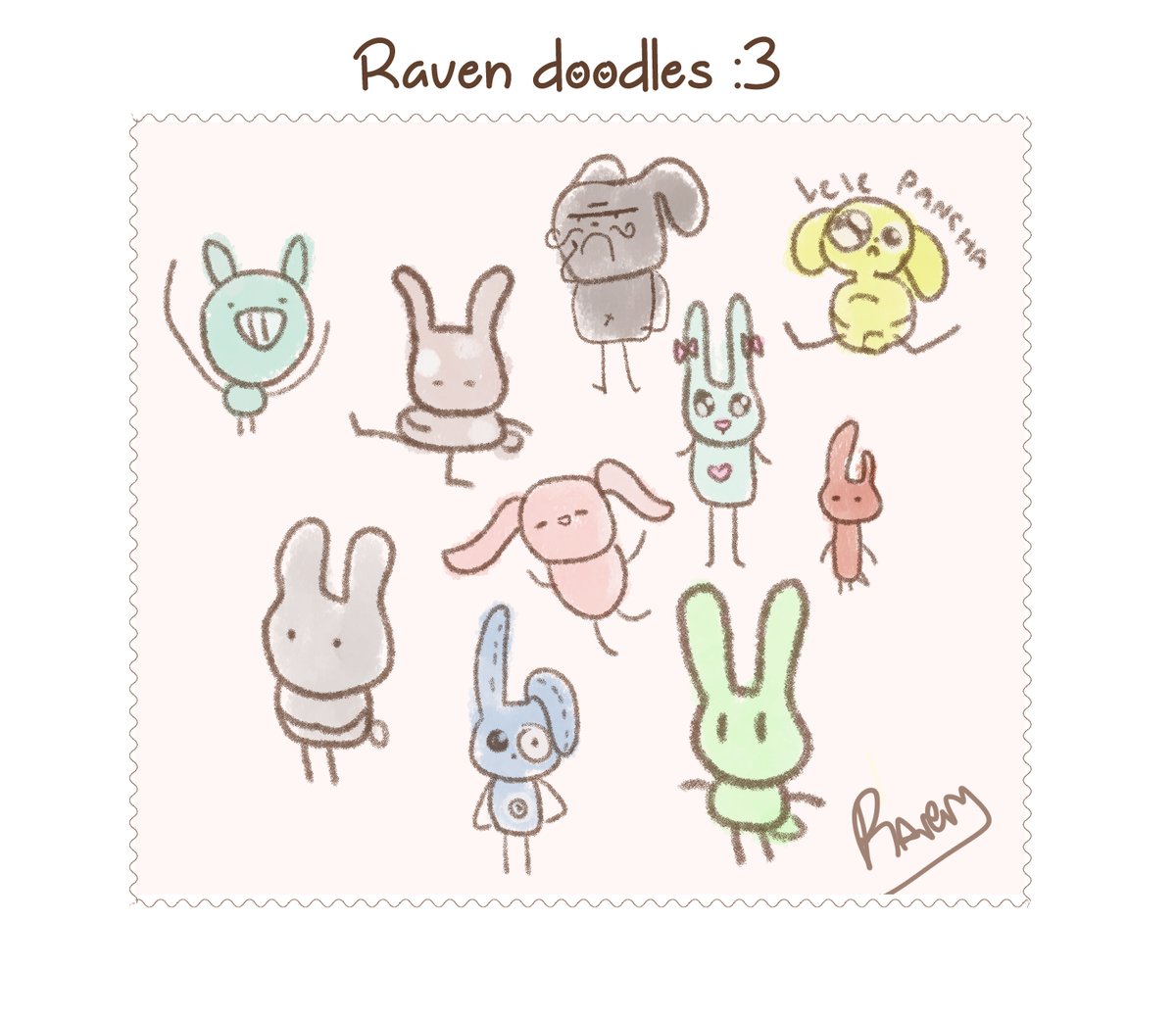 ravenn_arts's tweet image. doodles time!
i make one of this in class and I wanted to redraw them here on clip studio paint it was so fun xd
#funny #bunny #conejitos #drawings