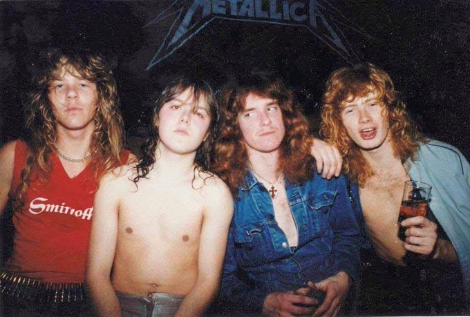 A young Metallica in 1982.