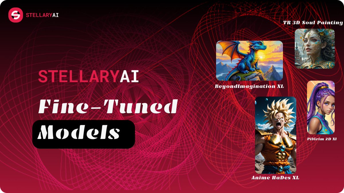🚀 Exciting news, STELLOOOORS! 🌟 We're thrilled to introduce 4 incredible new fine-tuned SDXL models that will take your creativity to the next level! 🎨💫

1) Beyond Imagination XL - Askel72

2) TR 3D Soul Painting - Tasty_Rice

3) Anime HaDes XL - <a href="/Evildonia/">Devildonia (HaDeS)</a>

4) Pilgrim 2D XL