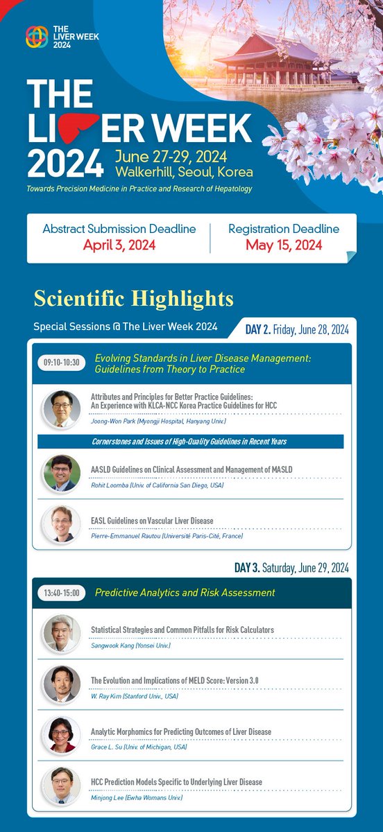 [The Liver Week 2024] Scientific Highlights
theliverweek.org/2024/abstract/…

#Liver #Liverdisease #Livercancer #Seoul