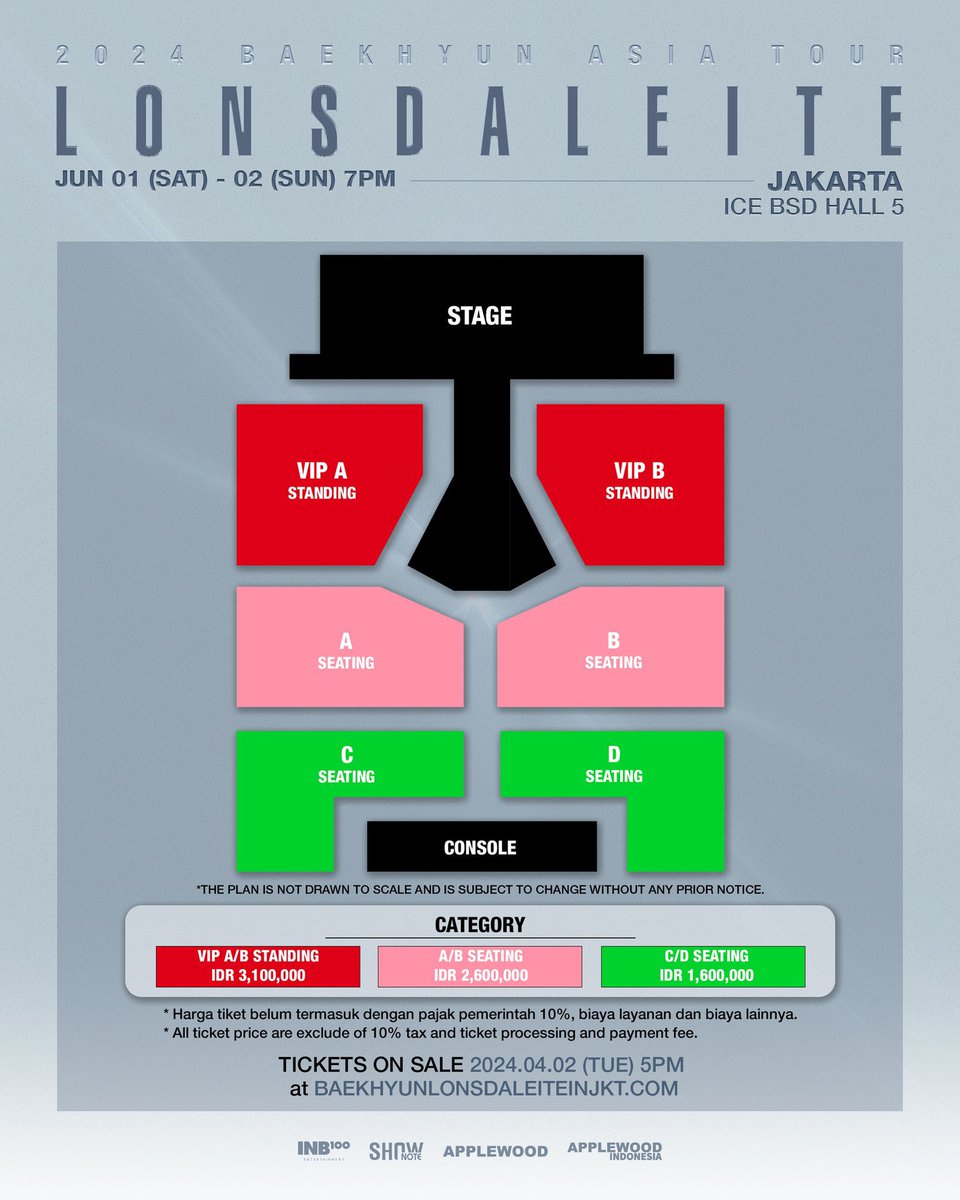 konunashop's tweet photo. 📍Jastip 2024 BAEKHYUN ASIA TOUR [Lonsdaleite] IN JAKARTA
 with Konunashop 📍
》Booking slot Dp 100.000 / Tiket
》Akan di buatkan grup di whatsapp
》Tiket akan diurus sampai tiket fisik
》Jika ada pertanyaan bisa dm

#백현 #BAEKHYUN 
#2024BAEKHYUNASIATOUR #Lonsdaleite #APPLEWOOD https://t.co/OAfBhvbusr