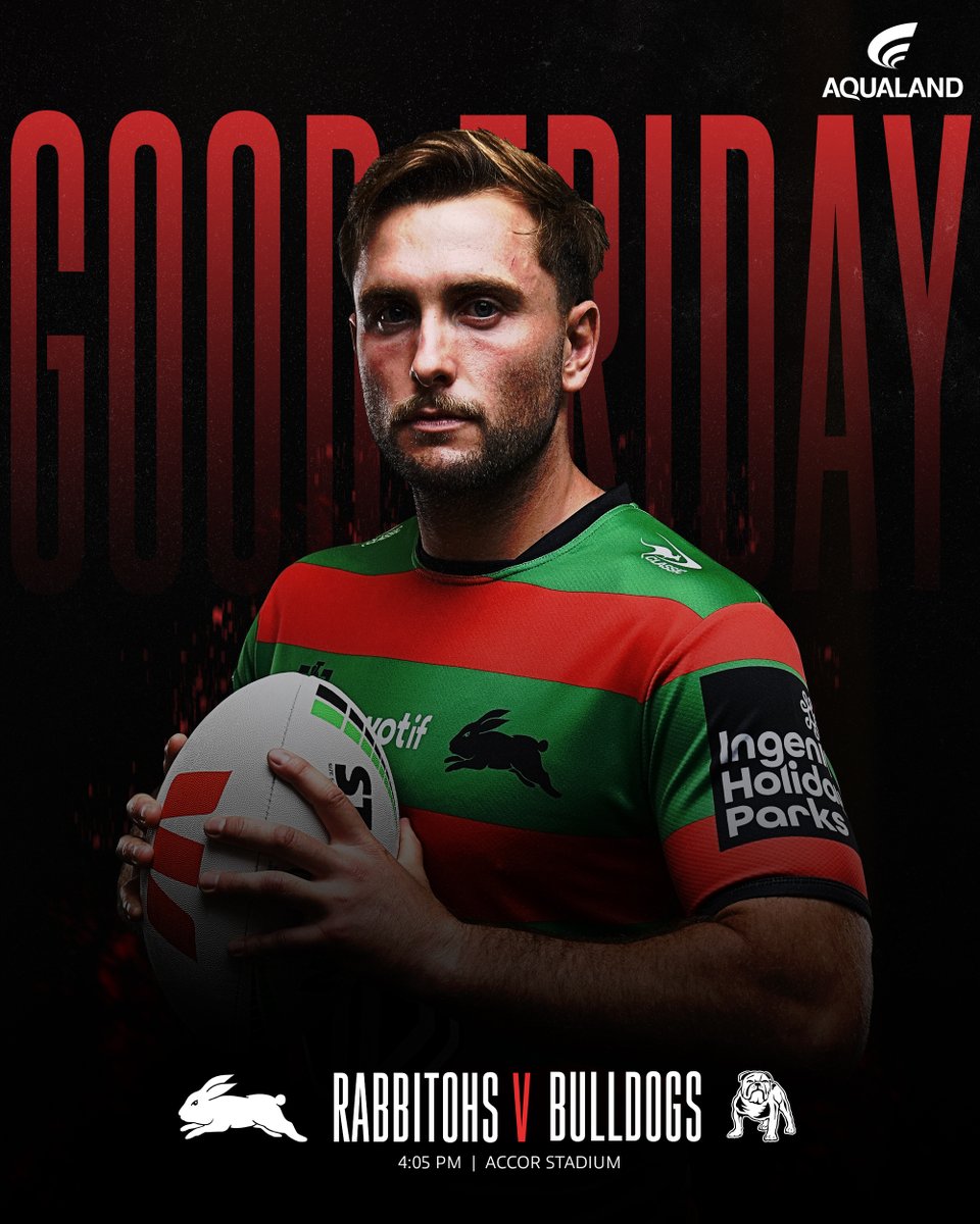 SSFCRABBITOHS's tweet photo. IT'S GAMEDAY! Our annual Good Friday clash against the Bulldogs kicks off at 4:05pm AEDT 🐰💚❤️🔥

@aqualandaus https://t.co/PLUcCZAnMw
