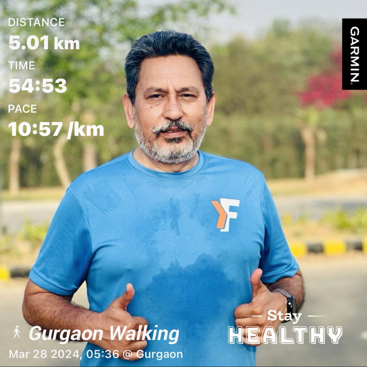 PawanTanwar123's tweet photo. 5 km morning walk followed by easy jogging of 5 km ” हर कोई जन्म से ही किसी ना किसी काम में Champion होता है, बस पता चलने की देर होती है।#go2fitness_justgoforit #fiftyplusrunner #gurgaongreensrunners #healthylifestyle #मैं_नहीं_रुकेगा
#beatyesterday #runwithgrewal
#pawan1699 https://t.co/koYZfr5BUH