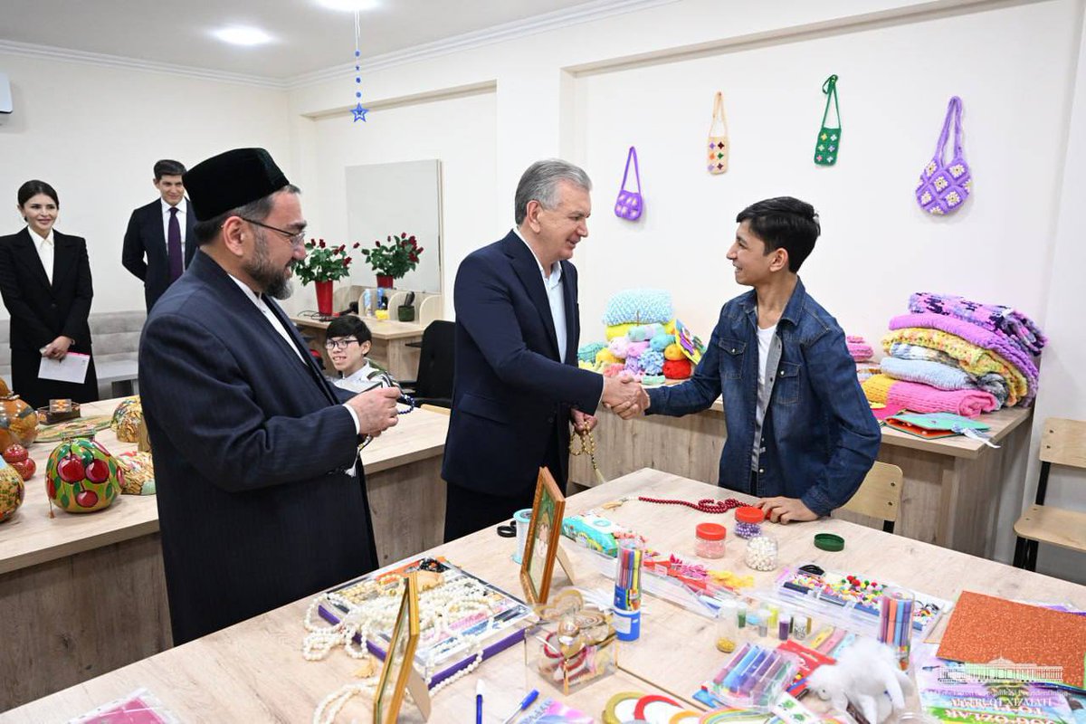 President Shavkat Mirziyoyev visited Muruvvat Boarding House No. 1 for children with disabilities. #ChildrenWithDisabilities #MuruvvatBoardingHouse