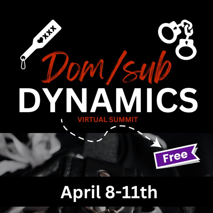 Free D/s Dynamics Virtual Summit 4/8-11!  I&rsquo;ll be presenting alongside some amazing educators -- @PlanetMidori<a href="/tag/electroplay"class="tags"><span>#electroplay</span></a>
