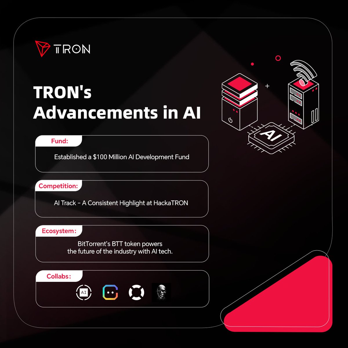 #TRONNetwork believes in the power of community-driven AI innovation. Our tools and resources empower you to build AI solutions on our network. 🌐 #TRONICS, let's shape the future of AI together. 💪