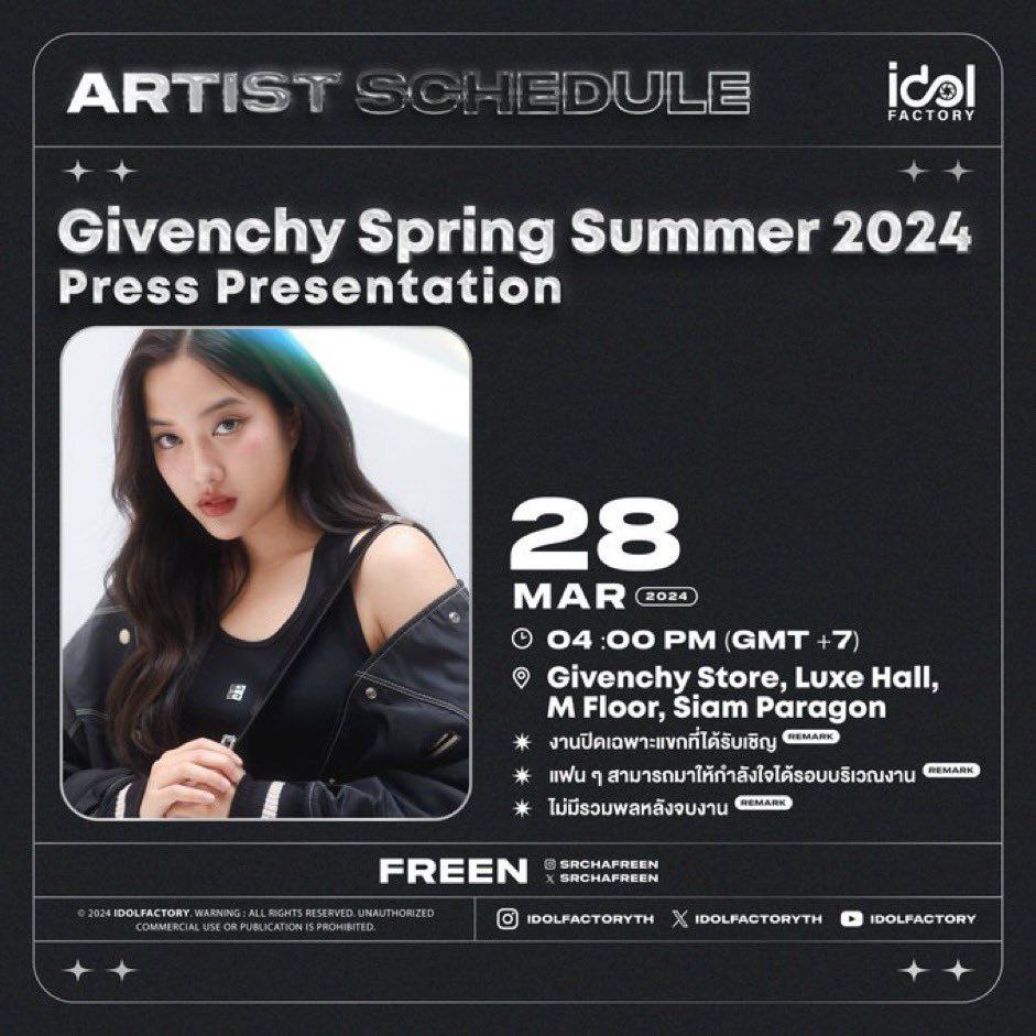 Today our bunny freen schedule for Givenchy 😉🤗 fighting for today bunny💪👏🙏and for Becky too today they solo event.
#srchafreen #GIRLFREEN #GivenchyxFreenSarocha #BeckyArmstrong #Beckysangels #vivoy100xbecky