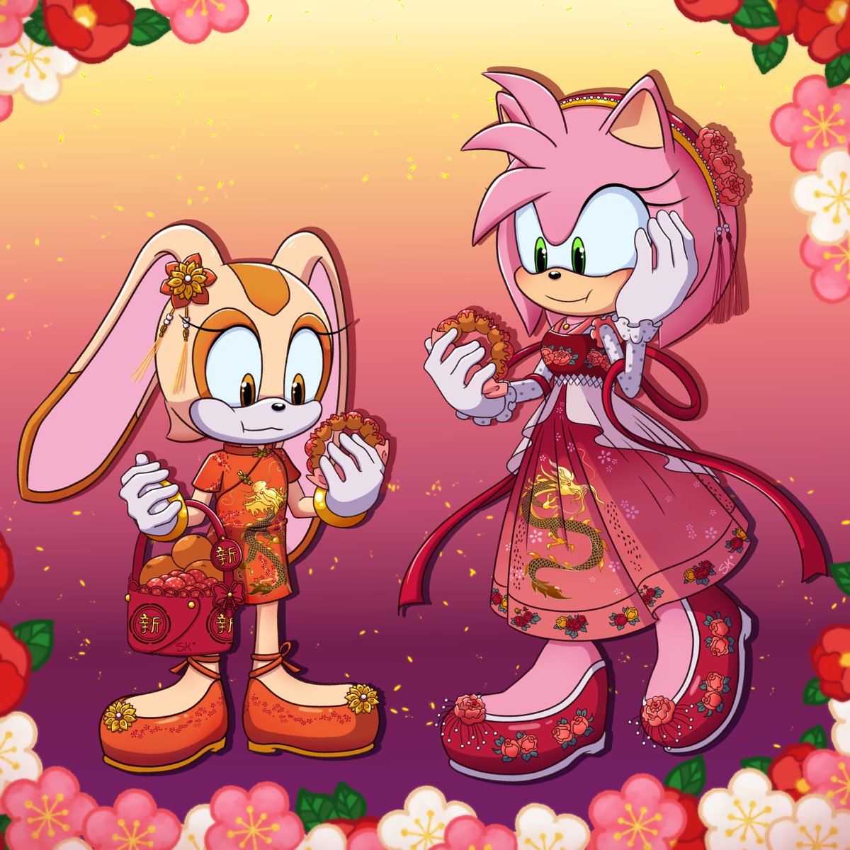 Dragon Lunar New Year 🏮✨

Submission for @sonicclub Lunar Event🥰Join us for more events on Discord!
#amyrose #CreamTheRabbit #sonic