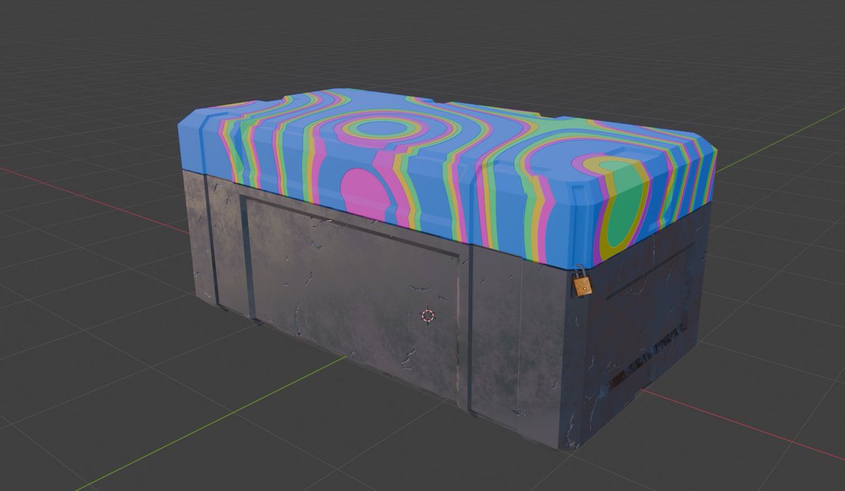 Cool loot cache I made for a friends game, time for some pay to win 😈 #robloxdev #roblox #3dmodeling #blender