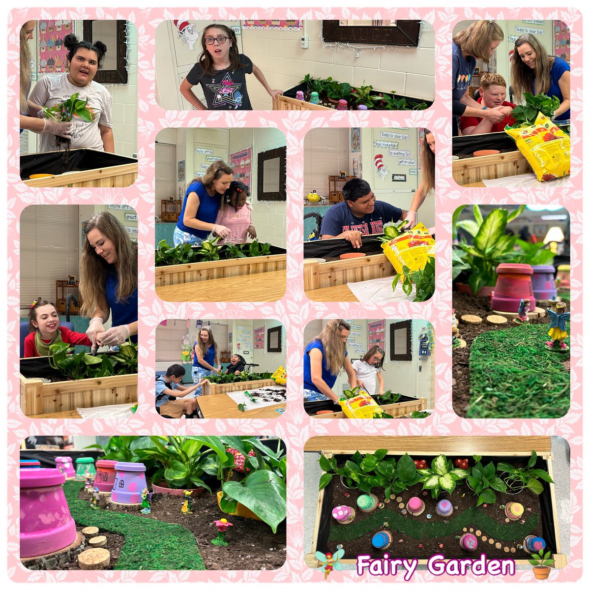 We have started our gardening unit a little early by creating a fairy garden! Such a fun spring project! @oms_bulldogs @collierschools