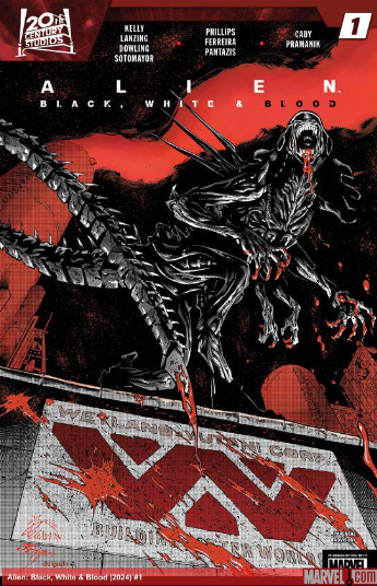 TotalEffex's tweet image. Not a lot of Marvel books on my radar these days but the new Alien: Black White &amp;amp; Blood run is pretty good so far.
