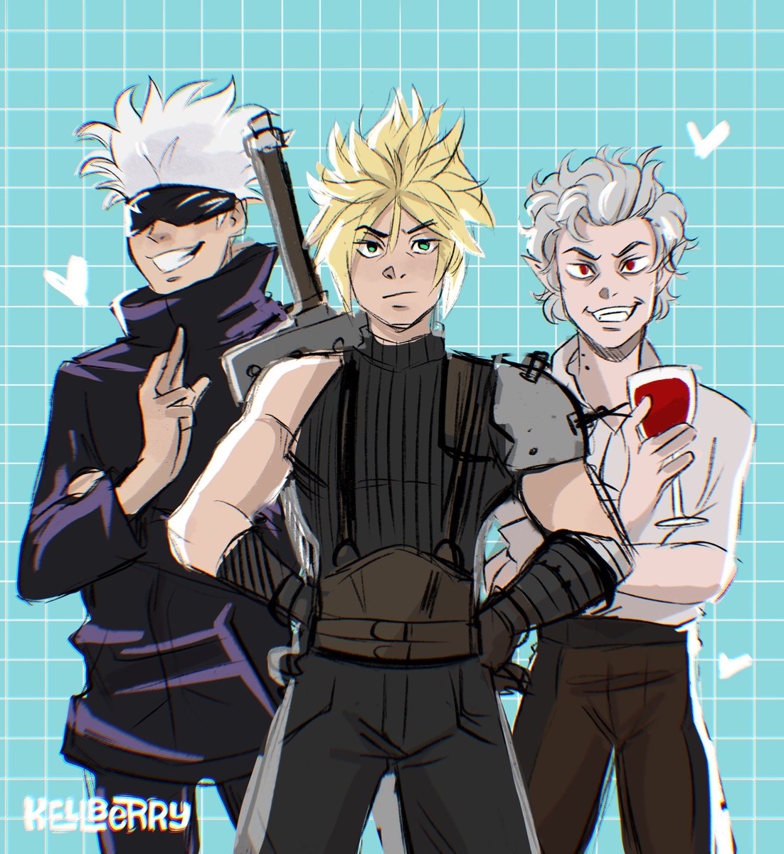 kellberryart's tweet photo. Those who live rent free in my brain.. 😘
#GojoSatoru #CloudStrife #Astarion https://t.co/ByWh2z2kMG