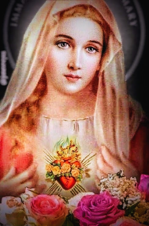 Blessed Virgin Mary, I consecrate myself to Thy Most Immaculate Heart, Intercede for me a sinner.